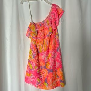 Lilly Pulitzer Emmeline one shoulder dress size small